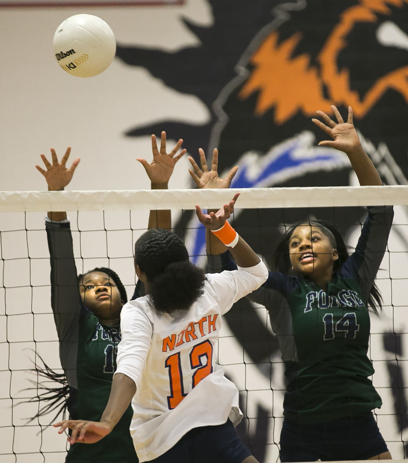 Colonial Forge at North Stafford volleyball